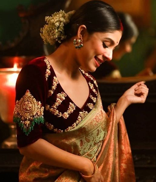 Velvet Blouse Design