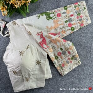 floral and vine-style embroidery