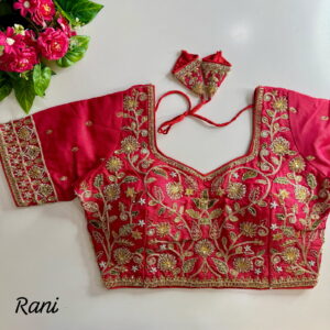 Red Silk Bridal Blouses