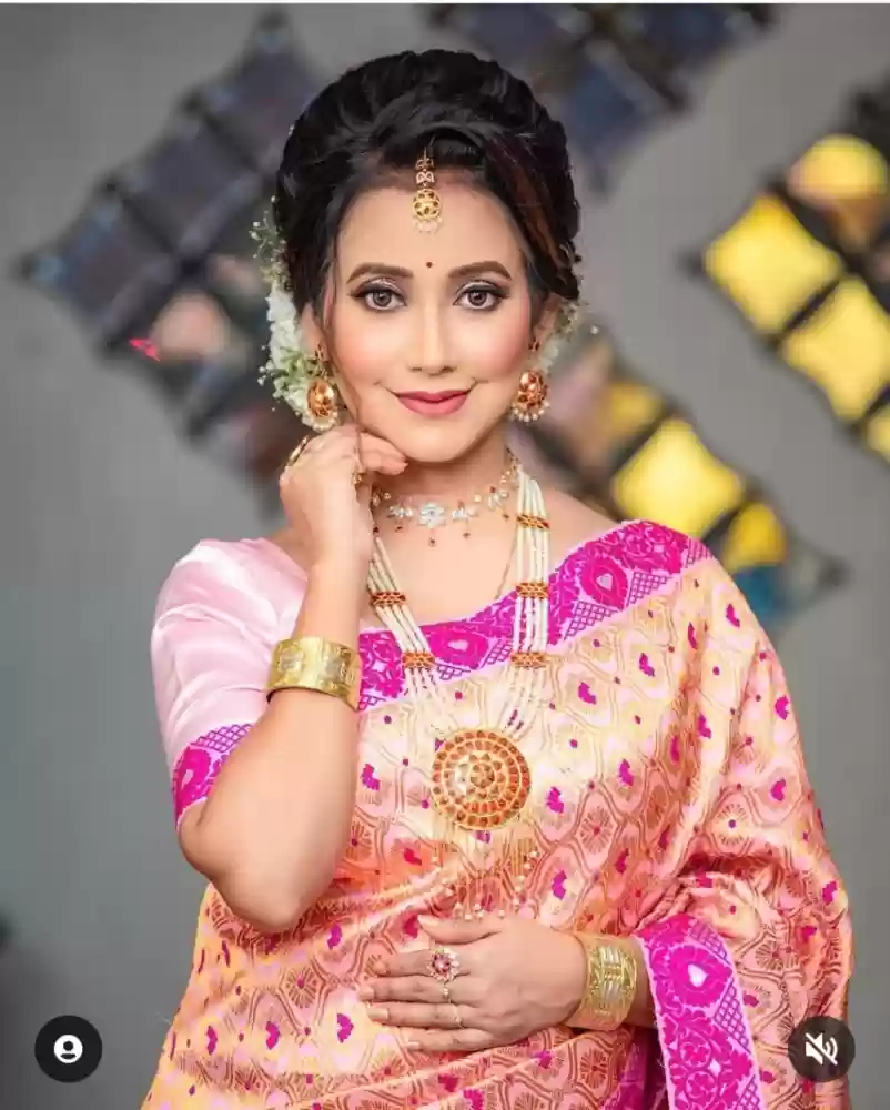 Fancy Assamese Mekhela Sador Blouse Design