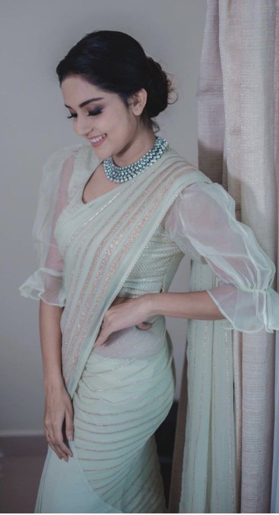 Net Blouse Sleeves Design