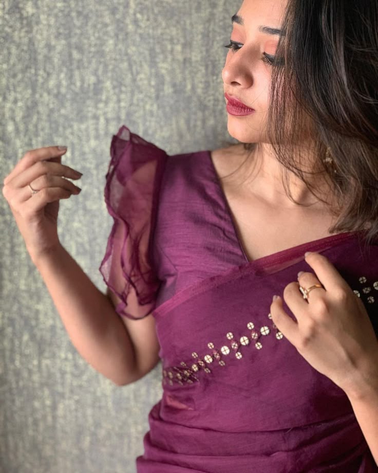 Ruffle Sleeve Blouse