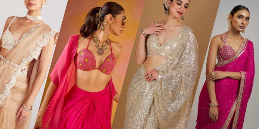 Spaghetti Blouse Designs