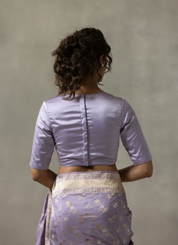 Back Zipper Blouse Design