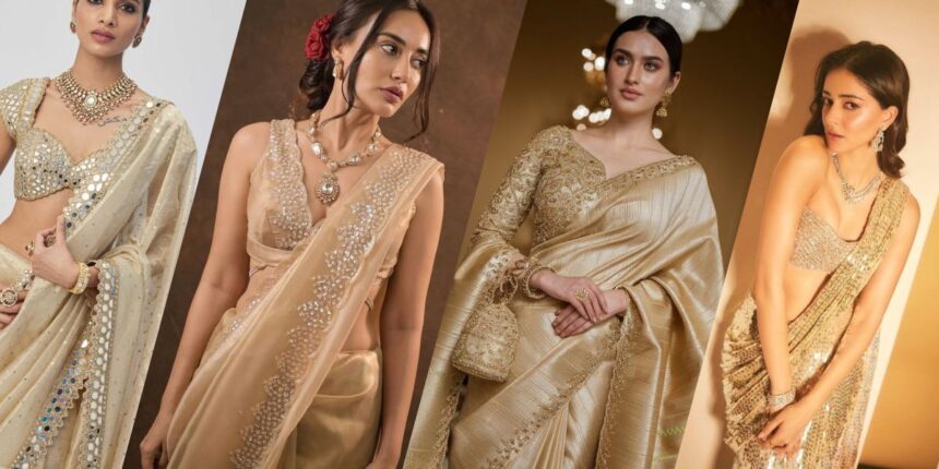 Golden Blouse Designs