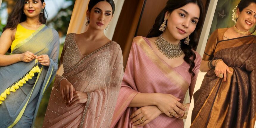 Top 15 Plain Saree Designs Perfect for the Summer Season
