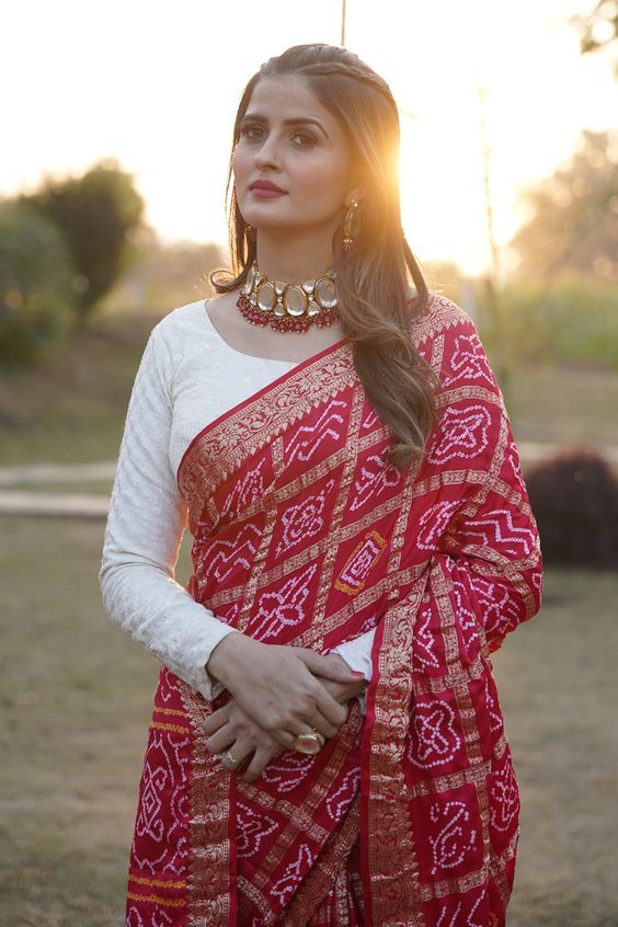 White Thread Work Blouse