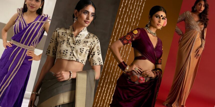 Wrap Blouse Designs for Women