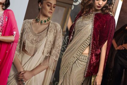 Cape Blouse Designs for Sarees & Lehengas