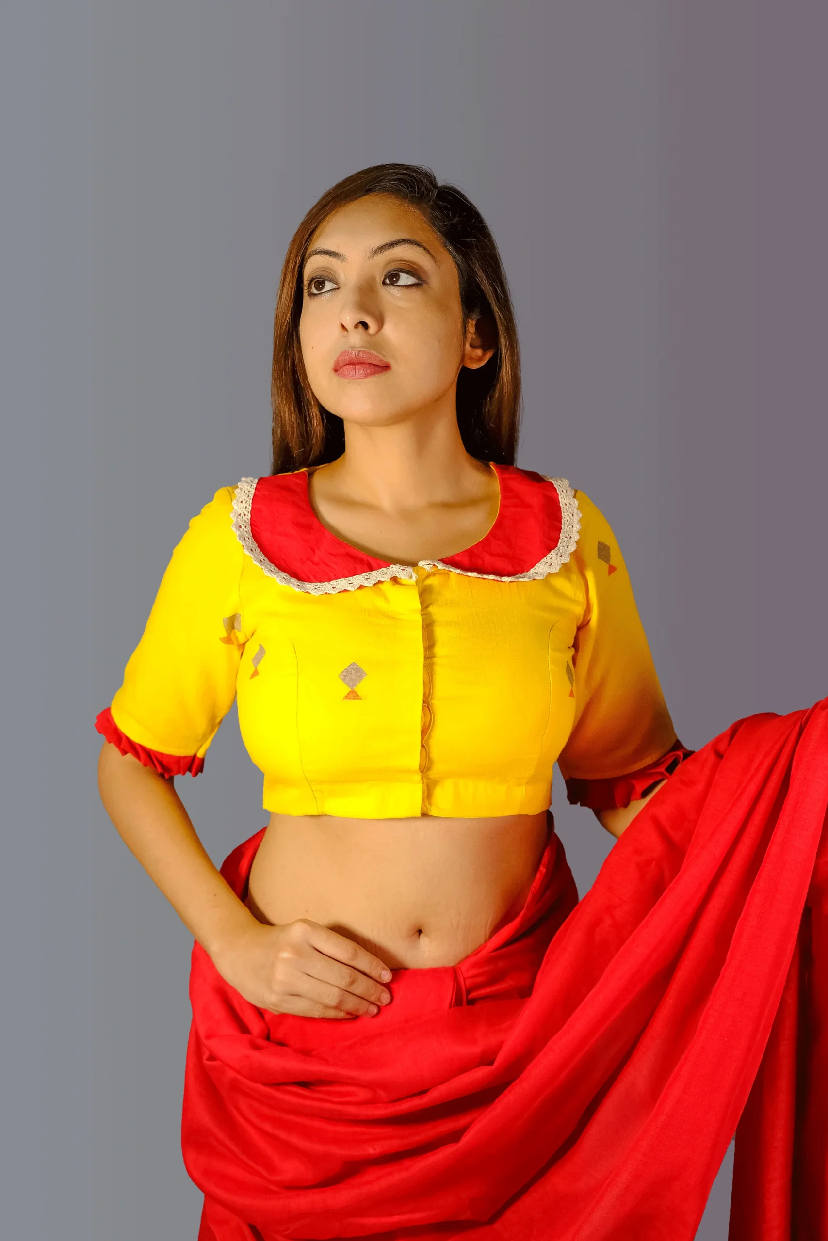 Collar Style Jamdani Blouse