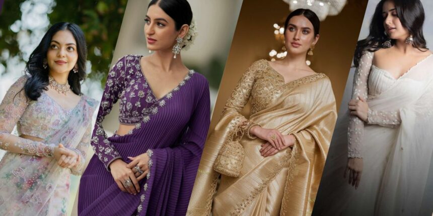 Full Hand Blouse Designs for Saree Lovers