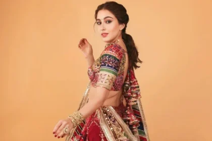 Sara Ali Khan Multi Colour Chaniya Choli For Navratri