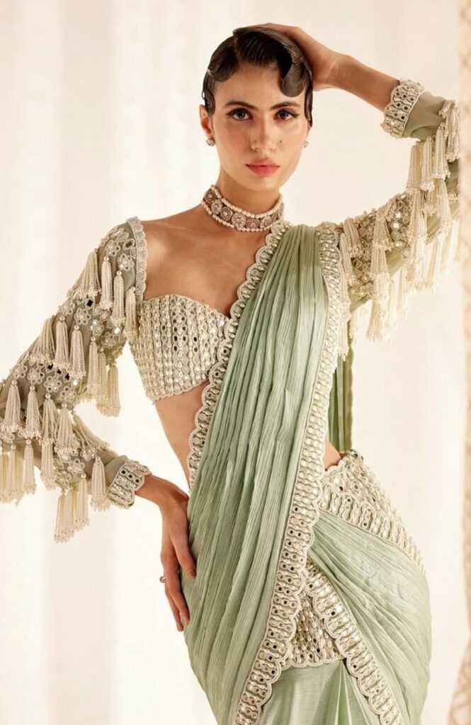 Top 20 Stylish 3/4th Blouse Sleeve Designs to Try in 2025 — free download