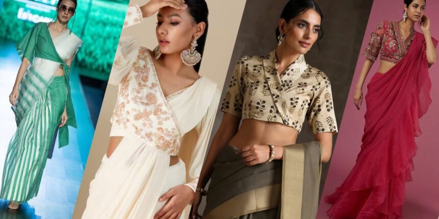 Best Overlap Blouse Styles for Sarees & Lehengas