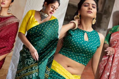 Blouse Designs to Pair with Bandhani Sarees