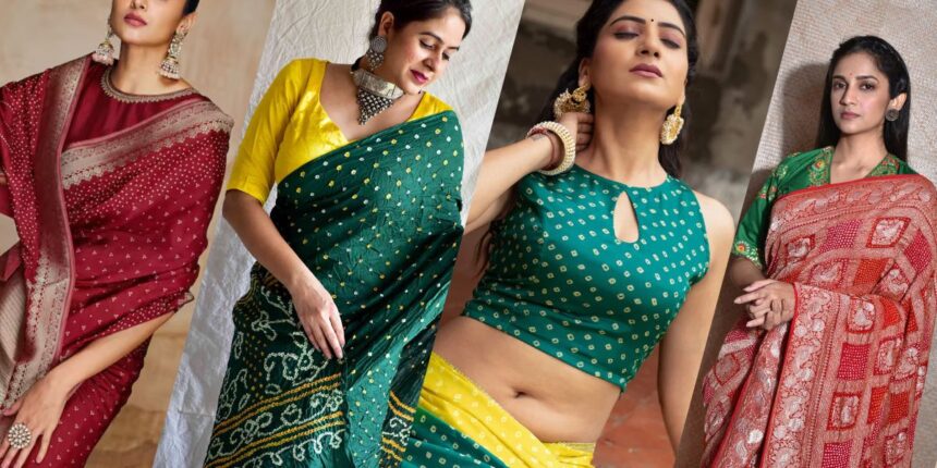 Blouse Designs to Pair with Bandhani Sarees