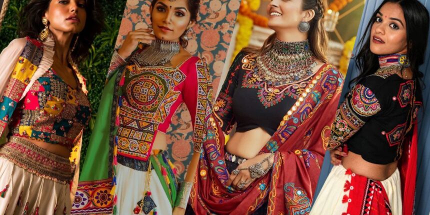 Navratri Special Long Sleeve Blouses Design