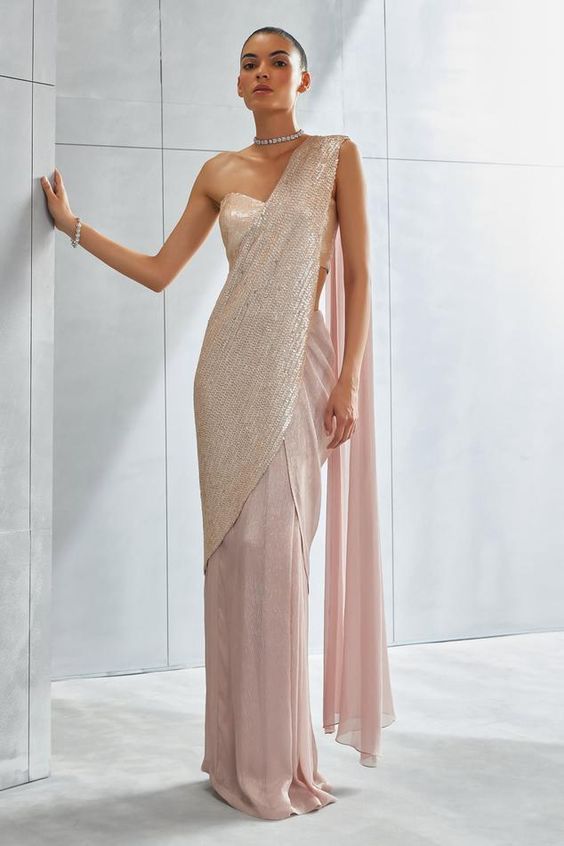 Satin Strapless Blouse