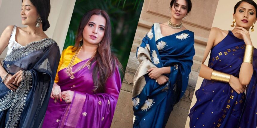 Which Color Blouse Goes Well with a Blue Saree