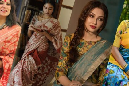 Kalamkari Cotton Sarees with Perfect Contrast Blouses