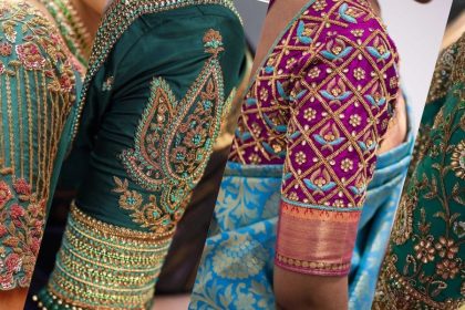 Latest Stone Work Blouse Designs for Weddings