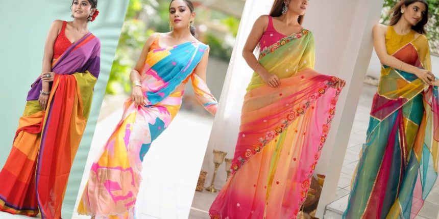 Multicolour Saree Designs to Shine on Ganesh Chaturthi
