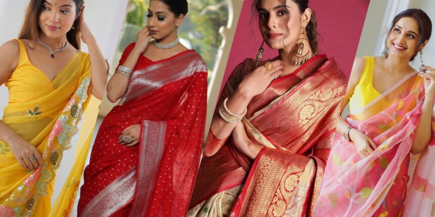 Perfect Saree for Rakshabandhan
