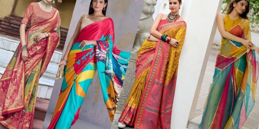 Multicolour Saree Designs