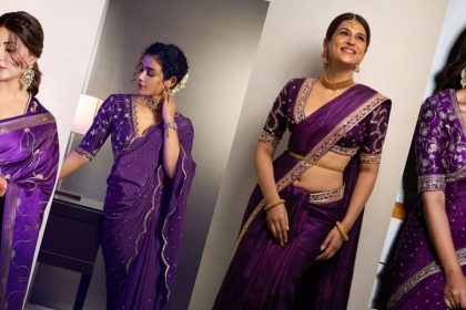 Purple Silk Blouse Designs