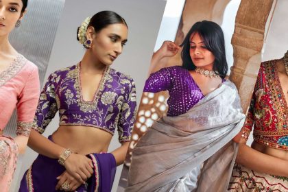 34th Sleeve Blouse Designs for Bridal Silk Sarees