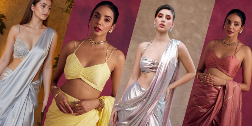 Noodle Strap Blouse Designs