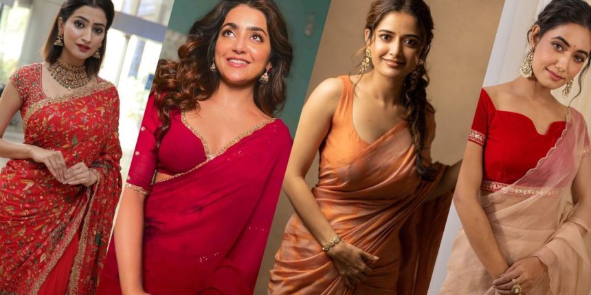 Wide Neck Blouse Designs