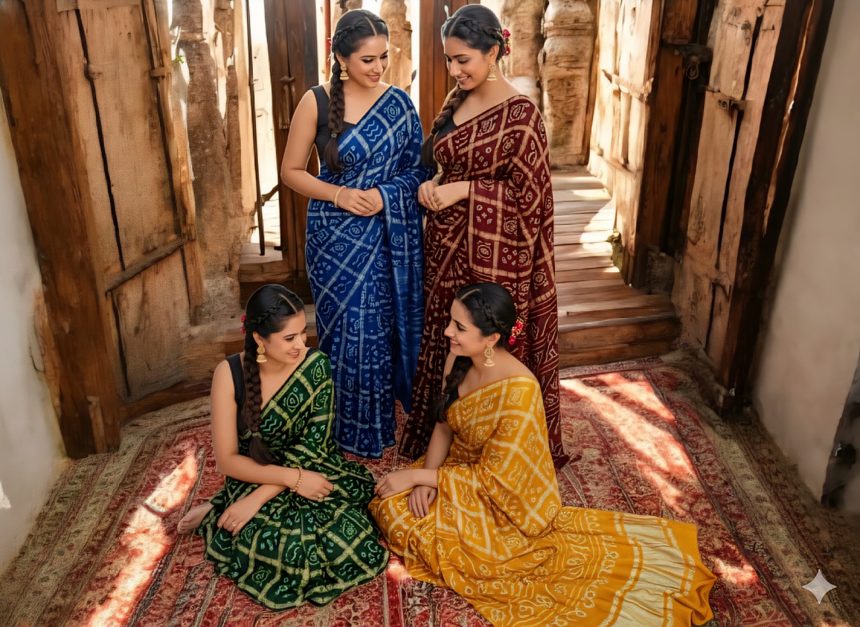 Chunri Saree Blouse Designs for a Traditional Rajasthani Look