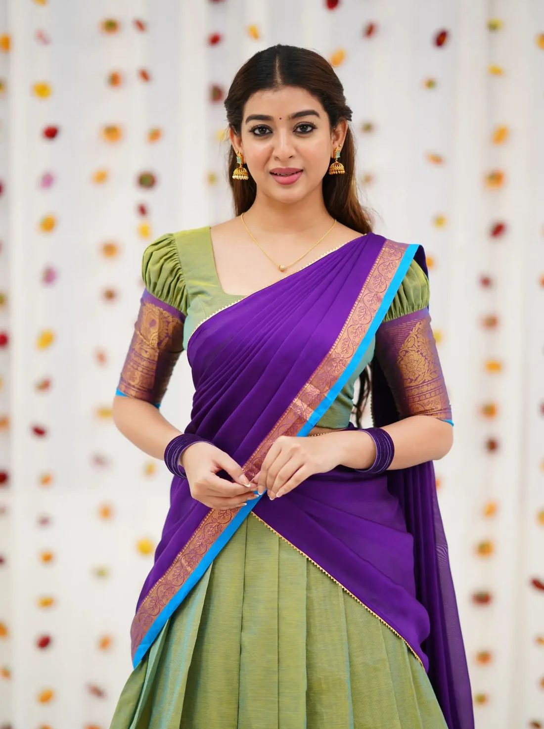 Elbow-Length Sleeve Blouse