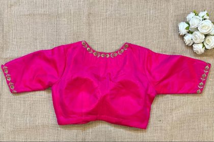 Fuchsia Blouse Designs That Match Any Saree Perfectly