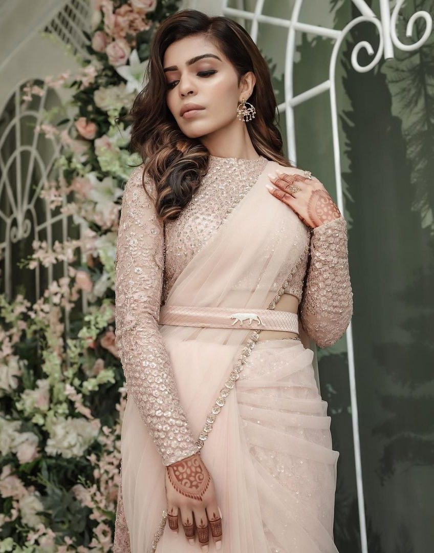 Full Zari Blouse with Boat Neck