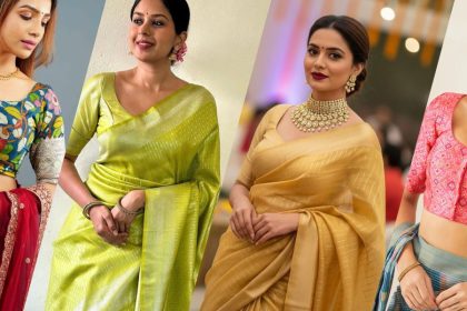 How to Choose the Perfect Silk Saree for Your U-Neck Blouse Design