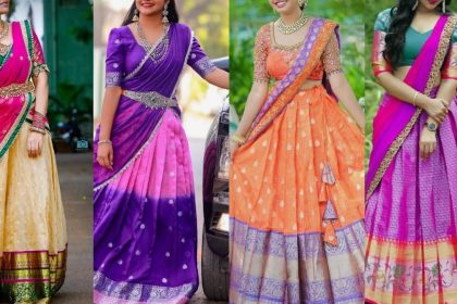 Perfect Langa Voni Blouse Designs for Half Saree Ceremonies