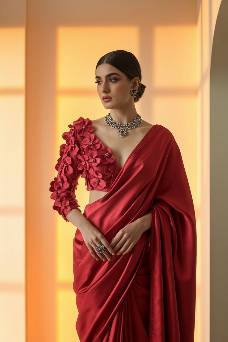 Ruffle Sleeve Blouse Design