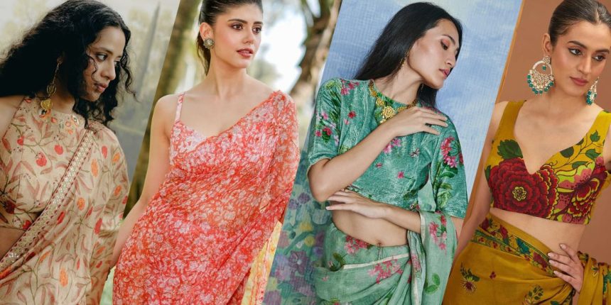 Saree Blouse Designs That Look Perfect with Printed Sarees