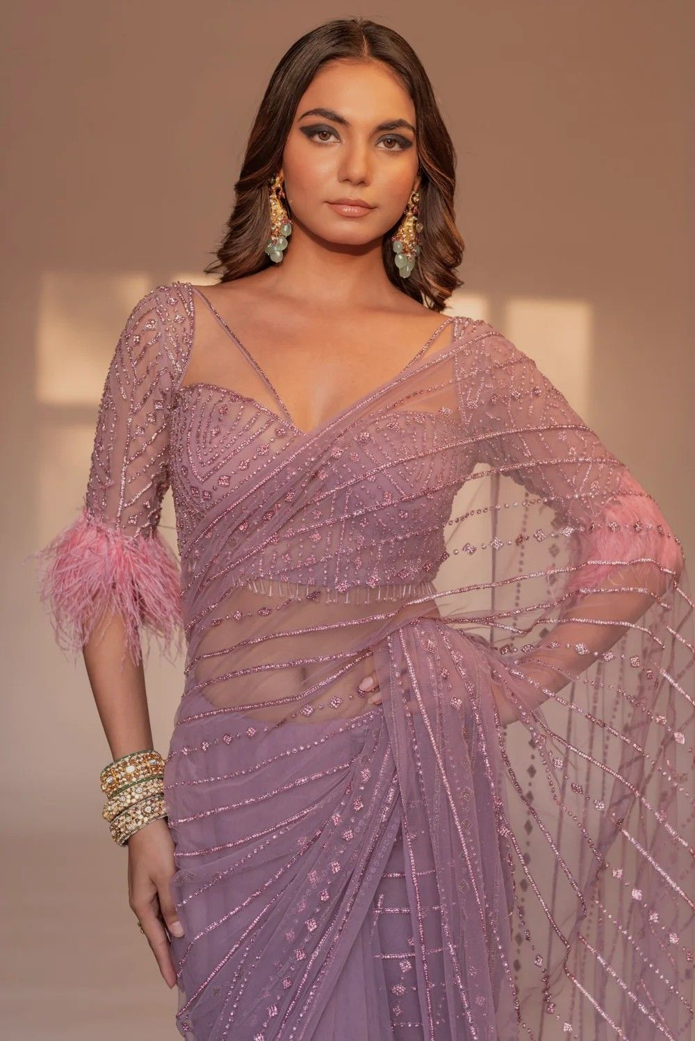 Sheer Net Blouse Design