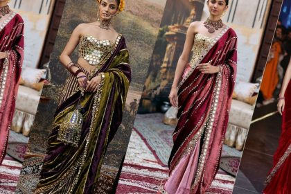10 Beautiful Velvet Sarees For The Wedding Season
