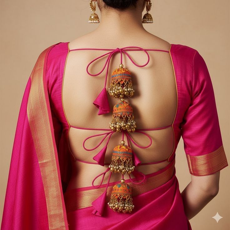 Backless Bridal Blouse Design