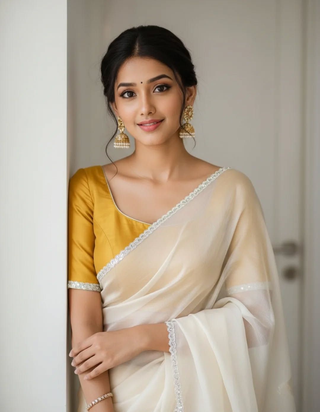 Boat Neck Blouse (Elegant & Balanced)