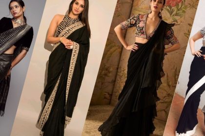 What Kind of Blouse Should Be Worn with a Black Chiffon Saree