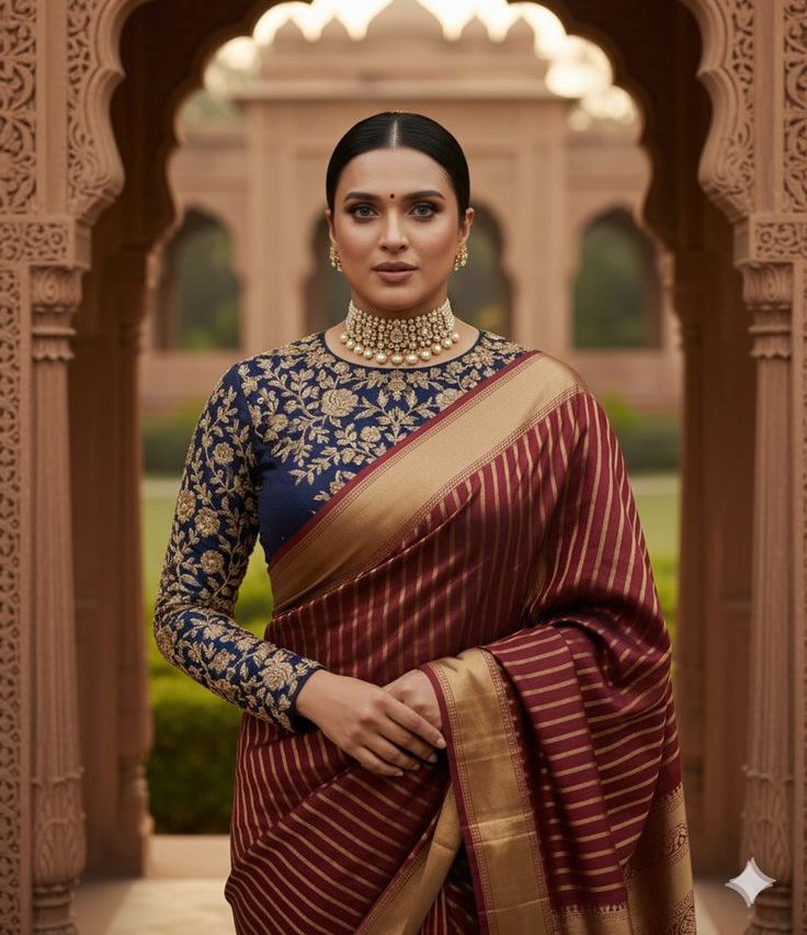 Boat Neck Blouse Designs