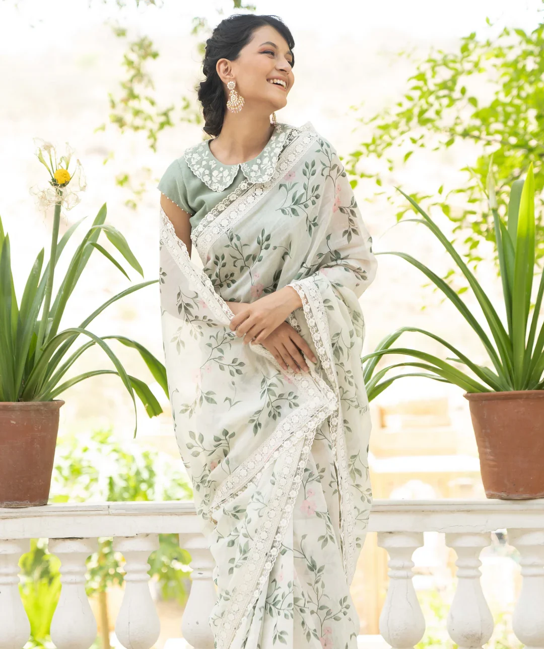 Collar Neck Blouse Design