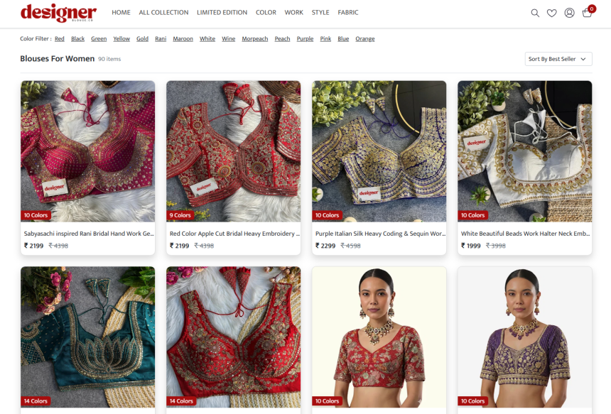 How designerblouse.co Became a Top Online Store for Readymade Blouses in India