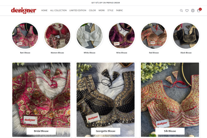 Where to Buy Heavy Work Blouses Online in India