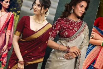 How to Style a Red Silk Blouse with Different Sarees